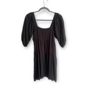 Square Neck Puff Sleeve Dress